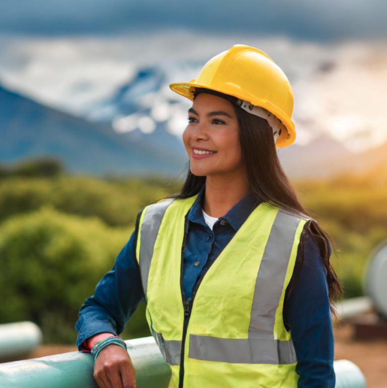 Pretty Indigenous pipeline worker